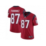 Men's Nike Houston Texans #87 C.J. Fiedorowicz Vapor Untouchable Limited Red Alternate NFL Jersey