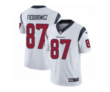 Men's Nike Houston Texans #87 C.J. Fiedorowicz Vapor Untouchable Limited White NFL Jersey