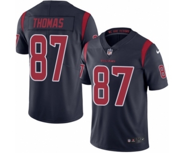 Men's Nike Houston Texans #87 Demaryius Thomas Limited Navy Blue Rush Vapor Untouchable NFL Jersey