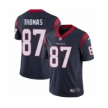 Men's Nike Houston Texans #87 Demaryius Thomas Navy Blue Team Color Vapor Untouchable Limited Player NFL Jersey