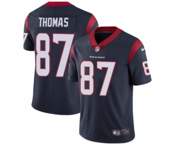 Men's Nike Houston Texans #87 Demaryius Thomas Navy Blue Team Color Vapor Untouchable Limited Player NFL Jersey