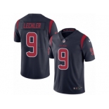 Men's Nike Houston Texans #9 Shane Lechler Limited Navy Blue Rush NFL Jersey