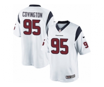 Men's Nike Houston Texans #95 Christian Covington Limited White NFL Jersey