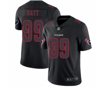 Men's Nike Houston Texans #99 J.J. Watt Limited Black Rush Impact NFL Jersey