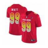 Men's Nike Houston Texans #99 J.J. Watt Limited Red AFC 2019 Pro Bowl NFL Jersey