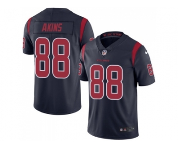 Nike Houston Texans #88 Jordan Akins Navy Blue Men Stitched NFL Limited Rush Jersey