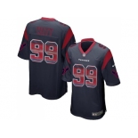 Nike Houston Texans #99 J.J. Watt Navy Blue Team Color Men's Stitched NFL Limited Strobe Jersey