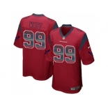 Nike Houston Texans #99 J.J. Watt Red Alternate Men's Stitched NFL Limited Strobe Jersey