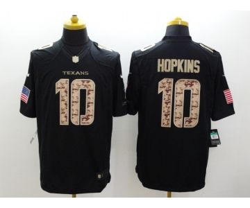 nike nfl jerseys houston texans #10 hopkins Black[salute to service limited]