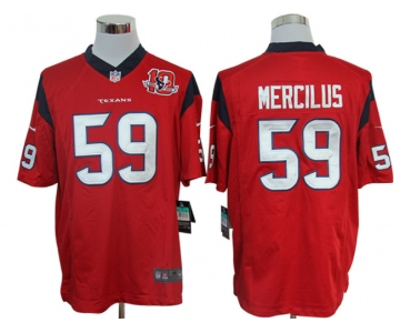 nike nfl jerseys houston texans #59 mercilus red[nike limited 10th patch]