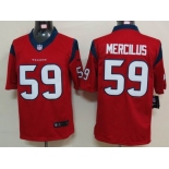 nike nfl jerseys houston texans #59 mercilus red[nike limited]