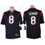 nike nfl jerseys houston texans #8 schaub blue[nike limited]