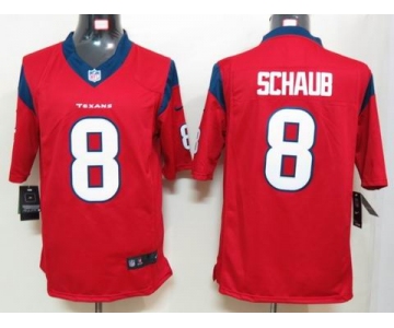 nike nfl jerseys houston texans #8 schaub red[nike limited]