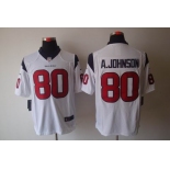 nike nfl jerseys houston texans #80 a.johnson white[nike limited]