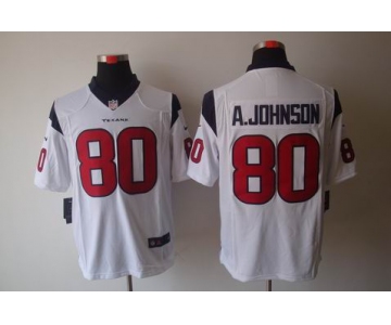 nike nfl jerseys houston texans #80 a.johnson white[nike limited]