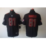 nike nfl jerseys houston texans #81 daniels black[nike limited]