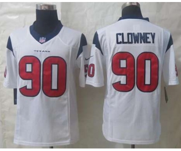 nike nfl jerseys houston texans #90 clowney white[nike limited][clowney]