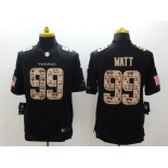 nike nfl jerseys houston texans #99 watt Black[salute to service limited]