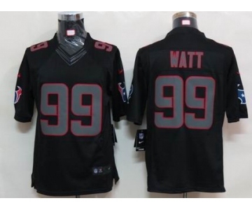 nike nfl jerseys houston texans #99 watt black[nike limited]