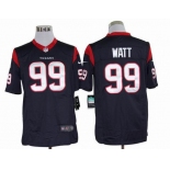 nike nfl jerseys houston texans #99 watt blue[nike limited]