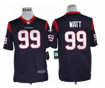 nike nfl jerseys houston texans #99 watt blue[nike limited]