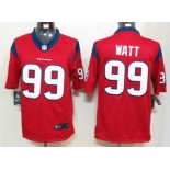 nike nfl jerseys houston texans #99 watt red[nike limited]