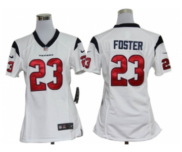 Nike women nfl jerseys Houston Texans #23 Arian Foster white [nike]