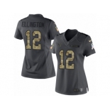 Women Nike Houston Texans #12 Bruce Ellington Limited Black 2016 Salute to Service NFL Jersey