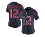 Women Nike Houston Texans #12 Bruce Ellington Limited Navy Blue Rush Vapor Untouchable NFL Jersey