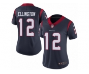 Women Nike Houston Texans #12 Bruce Ellington Navy Blue Team Color Vapor Untouchable Limited Player NFL Jersey