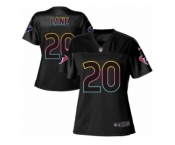 Women Nike Houston Texans #20 Jeremy Lane Game Black Fashion NFL Jersey