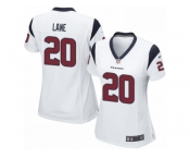 Women Nike Houston Texans #20 Jeremy Lane Game White NFL Jersey