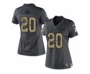 Women Nike Houston Texans #20 Jeremy Lane Limited Black 2016 Salute to Service NFL Jersey