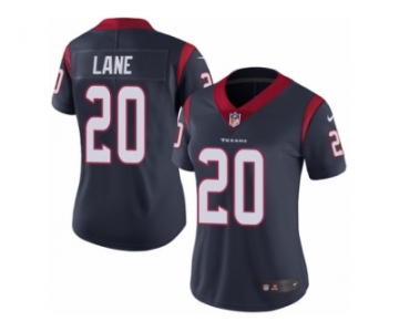 Women Nike Houston Texans #20 Jeremy Lane Navy Blue Team Color Vapor Untouchable Limited Player NFL Jersey