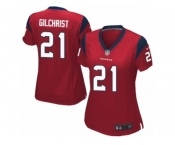 Women Nike Houston Texans #21 Marcus Gilchrist Game Red Alternate NFL Jersey