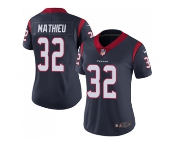 Women Nike Houston Texans #32 Tyrann Mathieu Navy Blue Team Color Stitched NFL Vapor Untouchable Limited Jersey