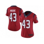 Women Nike Houston Texans #43 Corey Moore Red Alternate Vapor Untouchable Limited Player NFL Jersey