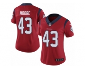 Women Nike Houston Texans #43 Corey Moore Red Alternate Vapor Untouchable Limited Player NFL Jersey