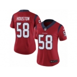 Women Nike Houston Texans #58 Lamarr Houston Red Alternate Vapor Untouchable Limited Player NFL Jersey