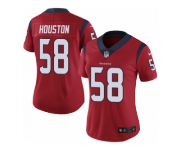 Women Nike Houston Texans #58 Lamarr Houston Red Alternate Vapor Untouchable Limited Player NFL Jersey