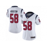 Women Nike Houston Texans #58 Lamarr Houston White Vapor Untouchable Limited Player NFL Jersey