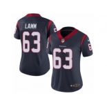 Women Nike Houston Texans #63 Kendall Lamm Navy Blue Team Color Vapor Untouchable Limited Player NFL Jersey