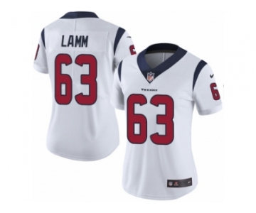 Women Nike Houston Texans #63 Kendall Lamm White Vapor Untouchable Limited Player NFL Jersey