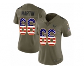 Women Nike Houston Texans #66 Nick Martin Limited Olive USA Flag 2017 Salute to Service NFL Jersey