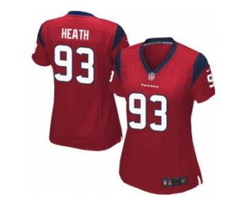 Women Nike Houston Texans #93 Joel Heath Game Red Alternate NFL Jersey