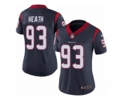 Women Nike Houston Texans #93 Joel Heath Navy Blue Team Color Vapor Untouchable Limited Player NFL Jersey