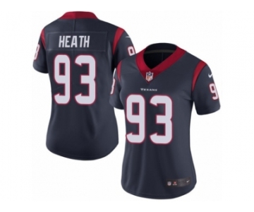 Women Nike Houston Texans #93 Joel Heath Navy Blue Team Color Vapor Untouchable Limited Player NFL Jersey