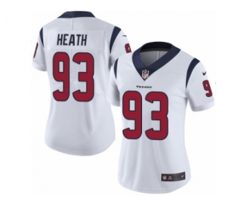 Women Nike Houston Texans #93 Joel Heath White Vapor Untouchable Limited Player NFL Jersey