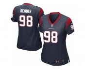 Women Nike Houston Texans #98 D.J. Reader Game Navy Blue Team Color NFL Jersey