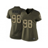 Women Nike Houston Texans #98 D.J. Reader Limited Green Salute to Service NFL Jersey